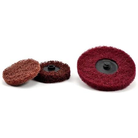 Superior Abrasives Superior Abrasives S Cond HS QC Satin Disc Type R 2" Aluminum Oxide Medium 38857